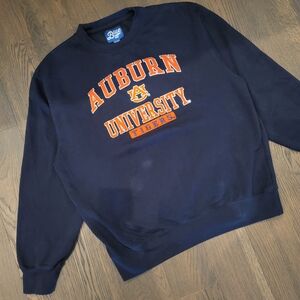 Vintage Blue 84 Auburn University Tigers Men's Sweater Embroided Logo Men's L